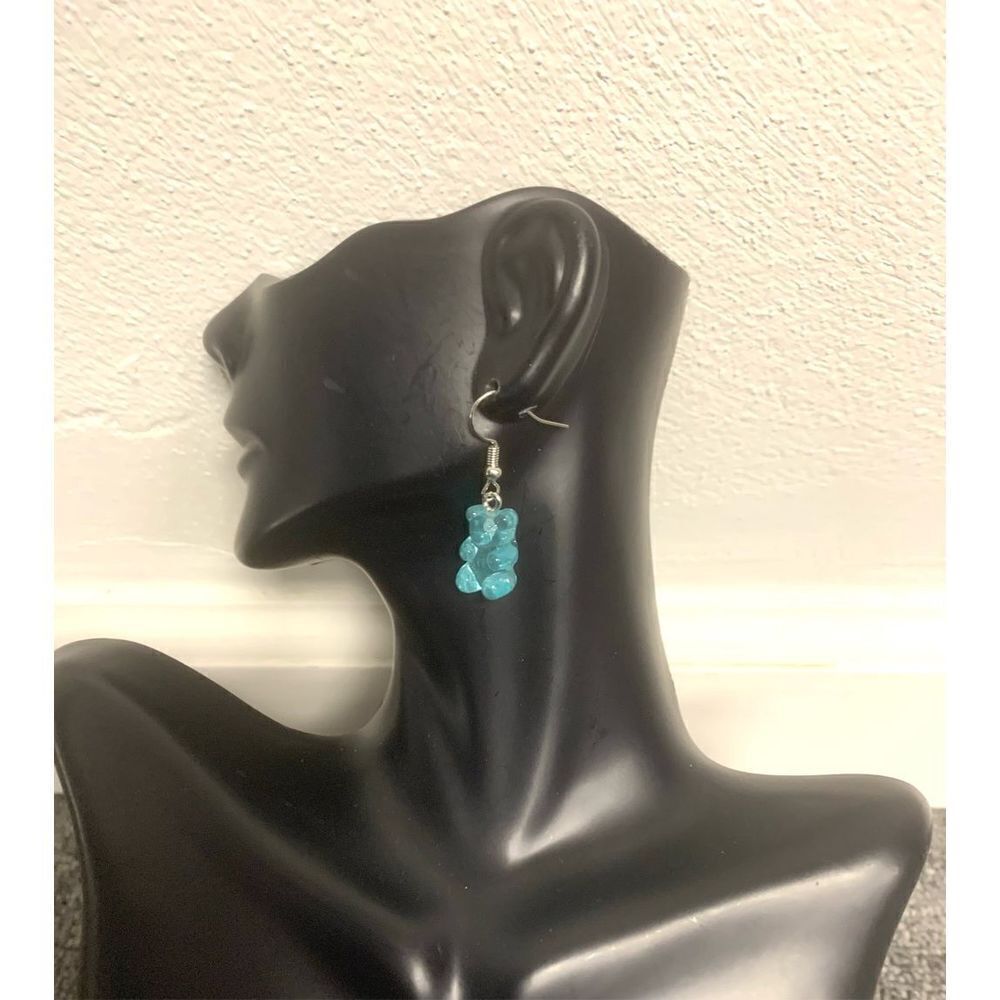Blue Gummi Bear Earrings
